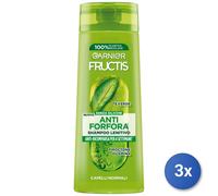 3x Fructis Shampoo 250 Ml. Anti-Dandruff Normal