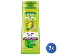 3x Fructis Shampoo 250 ml Hydra Curly