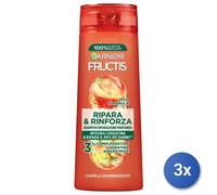3X Fructis Shampoo 250 ML. Repairs & Strengthens Keratin