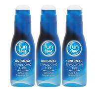 3X Fun Time Original Stimulating Lube 75ml Water Based Personal Lubricant Gel Non Sticky Body Safe Chemical Free Intimate Moisturising Gel Latex Toy Compatible