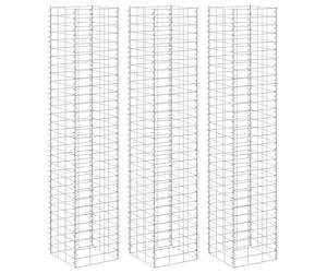 3x Gabion Raised Beds Garden Patio Gabion Basket Planter Multi Sizes vidaXL