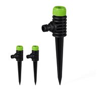 3x Garden Area Sprinkler, Lawn Irrigation with Spike, 1/2” Connector, Watering