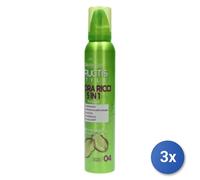 3x Garnier Foams For Hair Fructis Style Hydra Curls 150ml