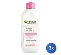 3x Garnier Micellar Water + Hydrating Milk, 400 ml