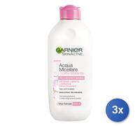 3X Garnier Micellar Water + Moisturizing Milk, 400 Ml