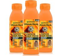 3x Garnier Ultimate Blends Hair Food Repairing Papaya Shampoo 350ml