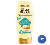 3X Garnier Ultra Dolce Argan Ritual 250Ml Hair Conditioner