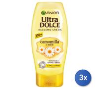 3X Garnier Ultra Dolce Chamomile And Honey 250Ml Conditioner For Hair