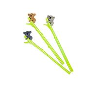3x Gel Ink Pen Lovely Koala Bear Rollerball Pen Liquid Ink Pen for Writing Drawing Stationery Students Gift Multicolor 16.5cm Durable and Practical