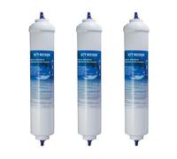 3X Genuine Microfilter K3 1 Micron Carbon Block Inline Universal Fridge Filter - Compatible with Samsung, LG, Daewoo, Rangemaster, Beko
