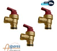 3X GENUINE VAILLANT ECOTEC PLUS 831 & 832 VUW PRESSURE RELIEF SAFETY VALVE 17898 [EEK: A+++]