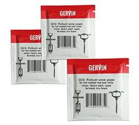 3x Gervin Wine Yeast GV2 No.2 Red Label 5g For Fruit, Berry & Red Wine 5-23L