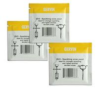 3X Gervin Wine Yeast GV3 No.3 Yellow Label 5g Sparkling or Desert Wine 5-23L