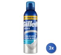 3x Gillette Series Shaving Foam 250 Ml. Revitalizing