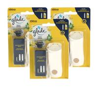 Glade Mini Fresh Lemon Starter Set 1 X 10ml Touch & Fresh Refill Pack+Holder