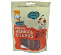 3X Good Boy Pawsley & Co Chewy Venison Steaks 80g