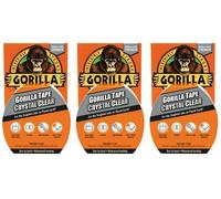 3x Gorilla Crystal Clear High Strength Waterproof Flexible Adhesive Tape - 8.2m