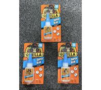 3x Gorilla Super Glue 15g Multi-purpose Impact Tough &Fast Setting Adhesive Bond