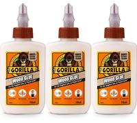 3x Gorilla Wood Glue Indoor Outdoor Water Resistant Strong Bond Adhesive 118ml