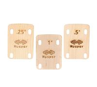 ＡＷＨＡＯ 3x Guitar 4 Holes Neck Plate Gaskets 0.25 0.5, 1 Degrees Maple Wood Guitar Bolt
