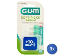 3X Gum Interdental Brushes 50 Pieces Original Regul