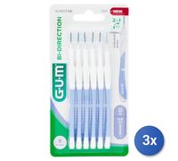 3X Gum Interdental Brushes 6 Pieces Bi-Direction 0.6 Mm