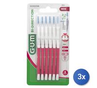 3X Gum Interdental Brushes 6 Pieces Bi-Direction 1.2 Mm