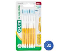 3X Gum Interdental Brushes 6 Pieces Bi-Direction 1.4 Mm