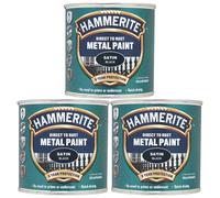Hammerite Direct to Rust Satin Finish Metal Paint Black 250ml