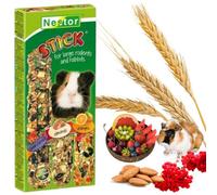 3x Hamster Rabbits Three Sticks Food ROWAN + ALMONDS + ORANGES Flavor Seed Treats175g Guinea Pig Rat Mouse Gerbil Rodents Small Animal Pet Vegetable Fruit 3 in 1 Foods Degu Snacks