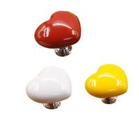 3X Heart Shaped Toilet Press Button Toilet Tank Button for Lavatory Restroom
