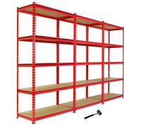 Z-Rax Metal Racking Unit Red 3 Pack and Free Mallet, none