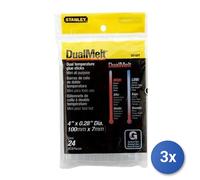 3x Hot Glue Stanley FATMAX, Model 1 GS10DT, Transparent, for Works