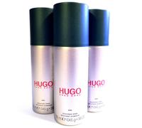 3x Hugo Boss Hugo Deodorant spray, Hugo Man Deodorant spray, Mens Spray Boss
