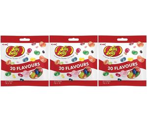 3x Jelly Belly 20 Assorted Flavour Mix Jelly Beans 70g Bag