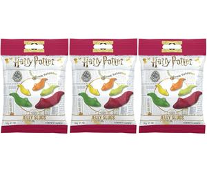 3x Jelly Belly Harry Potter Jelly Slugs Chewy Candy 56g American Sweets
