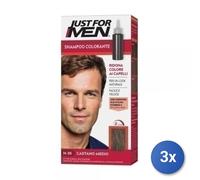 3x Just For Men Hair Color Medium Brown