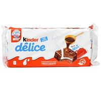3X Kinder Ferrero Delice Chocolate Covered Sponge Fingers Cakes Desserts with Real Milk Filling 10 Pack