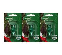 3X King Fisher Multipurpose Two Way Connector Garden Water Sprinkler Hose Pipes Joiner Male Tap Adaptor