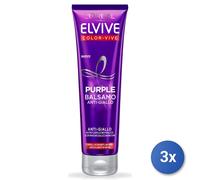 3x L’Oréal Paris Elvive Color-Vive Purple, 150 ml