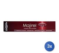 3x L’Oréal Paris Majirel 6.34 Dark Blonde Gold Copper 50 Ml