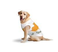 3X-Large Large Pet Pure Cotton Vest - Summer T-Shirts for Medium Dogs, Flag of Cyprus Print Breathable & Soft Tank Top