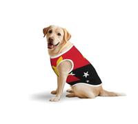 3X-Large Large Pet Pure Cotton Vest - Summer T-Shirts for Medium Dogs, Flag of Papua New Guinea Print Breathable & Soft Tank Top