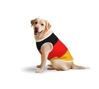 3X-Large Pets Cotton Vest - Soft Lightweight T-Shirts,Germany Flag Print Sleeveless Tank Top Clothes for Medium Large Dogs