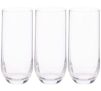3x LAV Sude Clear Highball Glasses Water Juice Cocktail Tumblers 315ml/10.75oz