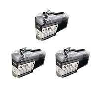 3x LC424 Black 29ml High Capacity Compatible Ink Cartridges For Brother DCP-J1200W Printers