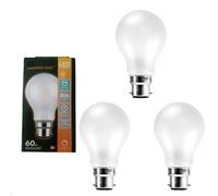 3X LED GLS 8W BC Light Bulb LAMP Bayonet Cap Warm White DIMMABLE B22 2700K
