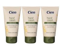 3x Lidl - Cien - Hand Cream Moisturising - Keeps moist for up to 24 hours - 75mL Each