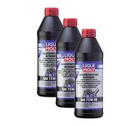 3x LIQUI MOLY 1414 Fully Synthetic Gear Oil (GL5) SAE 75W-90 1L
