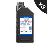 3x Liqui Moly Universal Air Compressor Oil All Season Low Friction Oil - 1L